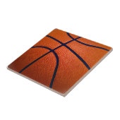Carreau Basket-ball orange et noir (Côté)