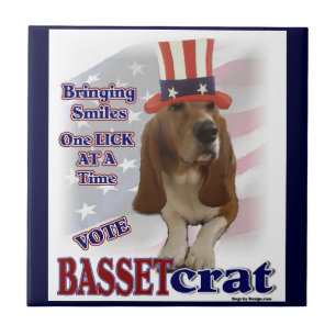 Carreau Basset Hound Humour politique