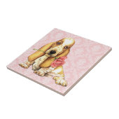 Carreau Basset rose de Valentine (Côté)