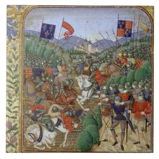 Carreau Bataille d'Agincourt, le 25 octobre 1415 (la (Devant)