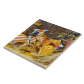 CARREAU BATAILLE MÉDIÉVALE, COMBATTANTS CHEVALIERS HORSEBA (Côté)