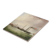 Carreau Bateau à roues à aubes Ariel 1831 (Côté)