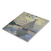 Carreau Bateau à voile de Monet Impressionnisme français C (Côté)