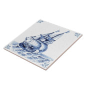 Carreau Bateau à voile Delft Blue Dutch Style Frigate Scho (Côté)