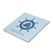 Carreau Bateau bleu marine (Côté)