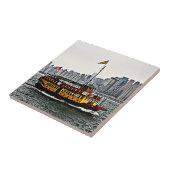 Carreau Bateau chinois Victoria Harbour Hong Kong (Côté)