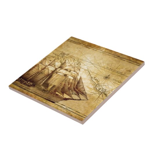 Carreau bateau de pirate (Côté)