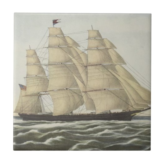 Carreau Bateau de tondeuse, nuage volant (Devant)