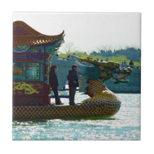 Carreau Bateau Dragon Chine
