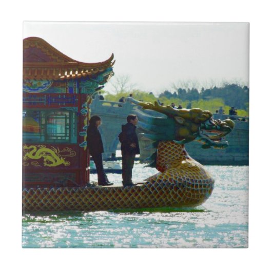 Carreau Bateau Dragon Chine (Devant)