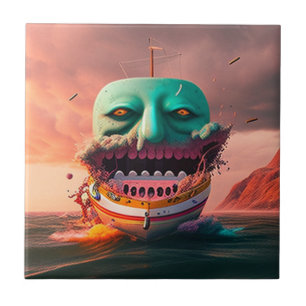 Carreau Bateau effrayant