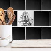 Carreau Bateau simple Nautique Pirate Ship