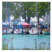 Carreau Bateaux À Voile À quai (Devant)