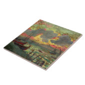 Carreau Bateaux à voile sur le rivage (par Kimon Loghi) (Côté)