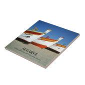 Carreau Bateaux de pêche sur la plage de l'Algarve Photo (Côté)