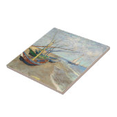 Carreau Bateaux de pêche sur la plage par Vincent Van Gogh (Côté)