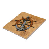 Carreau Bateaux nautiques roue et Ancre (Côté)