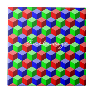 Carreau Bâtiments colorés Thunder_Cove 3D