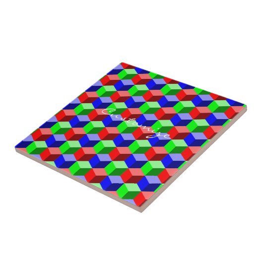 Carreau Bâtiments colorés Thunder_Cove 3D (Côté)