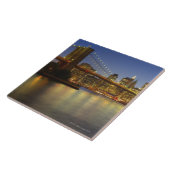 Carreau Bâtiments de pont et de New York City de Brooklyn (Côté)