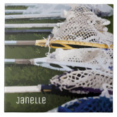 Carreau Bâtons de crosse à aquarelle (Devant)