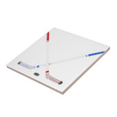 Carreau Bâtons de hockey et galet de glace (Côté)