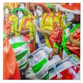Carreau Batteurs de Candombe au défilé de carnaval, (Devant)