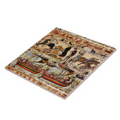 CARREAU BAYEUX TAPESTRY 1066 CHEVALIERS NORMAUX, NAVIRES V (Côté)