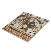 Carreau BAYEUX TAPESTRY King Edward Confessor et Harold (Côté)