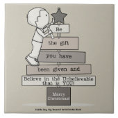 Carreau Be the Gift-Christmas Tree (Tan) (Devant)