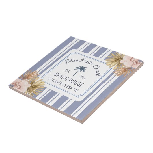 Carreau Beach House Blue Stripes Côte Boho Ferme (Côté)