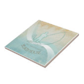 Carreau Beach House Pêcheur nautique Aqua Blue ID623 (Côté)