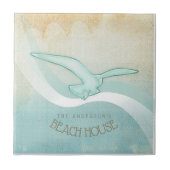 Carreau Beach House Seagull Aqua Blue ID623 (Devant)