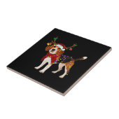 Carreau beagle dog christmas Classic T-Shirt (Côté)