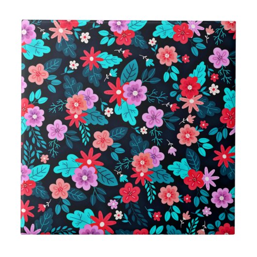 Carreau Beau arrangement Ditsy Floral Pattern-56576 (Devant)