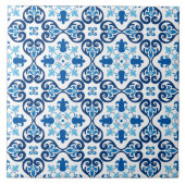 Carreau 💙 Beau bleu Azulejos III petit motif Cera (Devant)