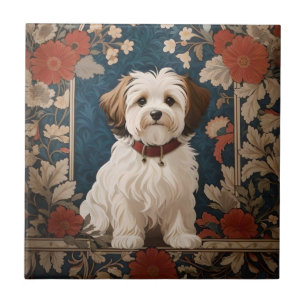 Carreau Beau Chien Havanais William Morris Floral