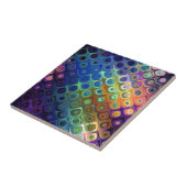 Carreau Beau cool carrés abstraits cercles verre brillant (Côté)