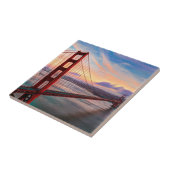 Carreau Beau coucher du soleil d'hiver chez golden gate (Côté)