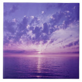 Carreau Beau coucher du soleil pourpre (Devant)