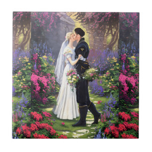 Carreau Beau Couple dans le Parc