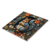 Carreau Beau écureuil William Morris inspiré (Côté)