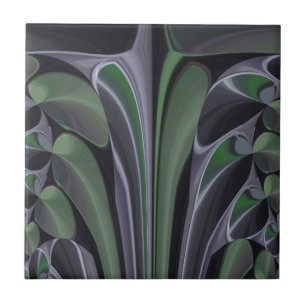 Carreau Beau Extraordinaire Vert Aurora Texture Art Design