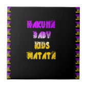 Carreau Beau Hakuna Matata Art Print (Devant)