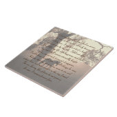 Carreau Beau hommage commémoratif à cheval et à chêne (Côté)