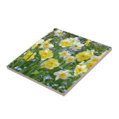Carreau Beau jardin de jonquilles jaunes (Côté)
