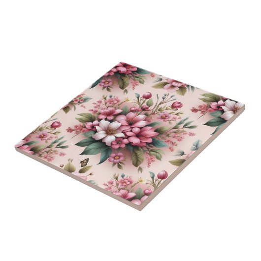 Carreau Beau Motif Flower (Côté)