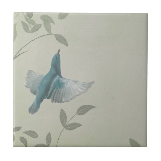 Carreau Beau Oiseau Bleu (Devant)