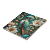 Carreau Beau Oiseau Turquoise (Côté)