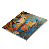 Carreau Beau papillon décoratif Floral (Côté)